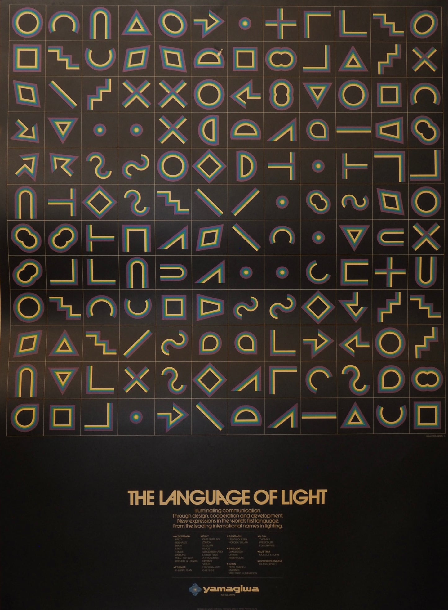 亀倉雄策 ポスター The Language of Light