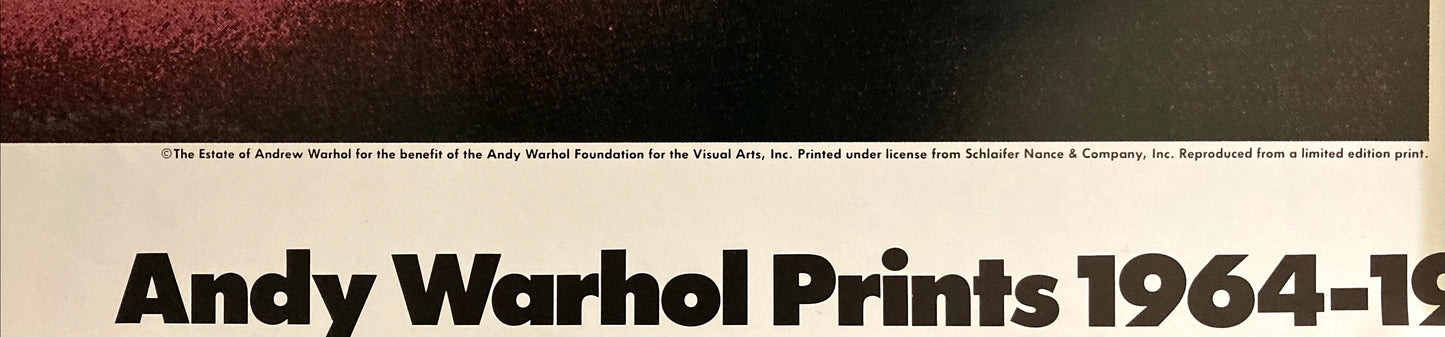 Andy Warhol Prints 1964-1986 Nippon Advisart Touring Exhibition Poster