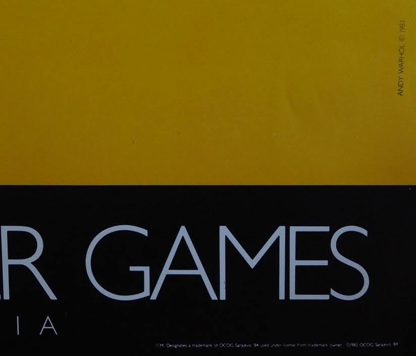 Andy Warhol Poster XIV Winter Olympic Games Sarajevo 84