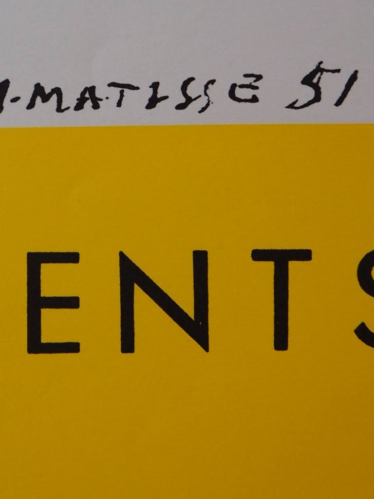 DESSINS RÉCENTS DE H-MATISSE POSTER GALERIE MAEGHT 13, RUE DE TÉHÉRAN, PARIS