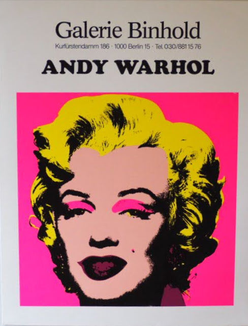 ANDY WARHOL Galerie Binhold POSTER