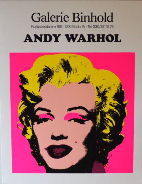 ANDY WARHOL Galerie Binhold POSTER