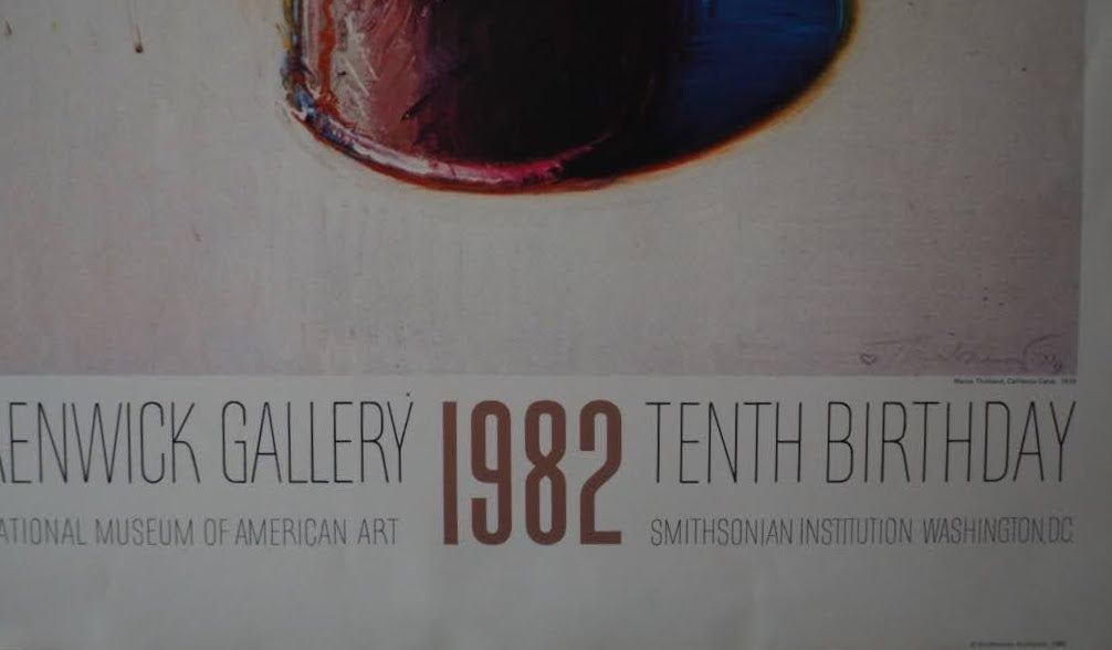 RENWICK GALLERY 1982 Tenth Birthday POSTER Wayne Thiebaud ウェイン・ティーボー ポスター