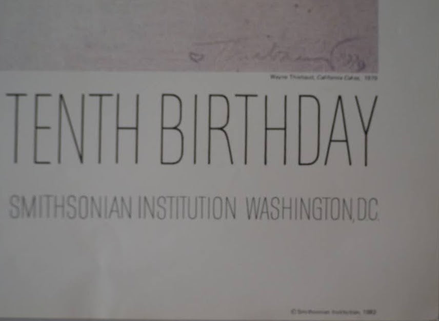RENWICK GALLERY 1982 Tenth Birthday POSTER Wayne Thiebaud ウェイン・ティーボー ポスター