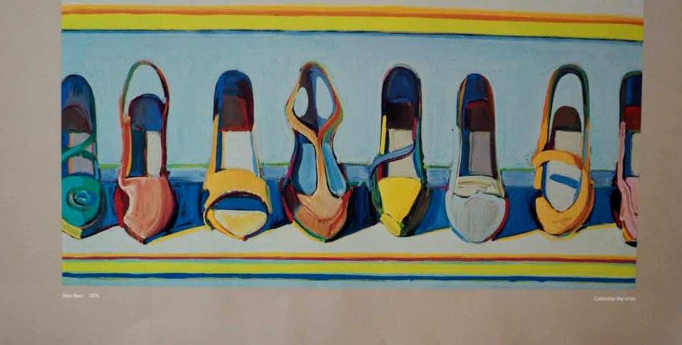 Walker Art Center 1981 SHOE ROWS POSTER Wayne Thiebaud ウェイン・ティーボー ポスター