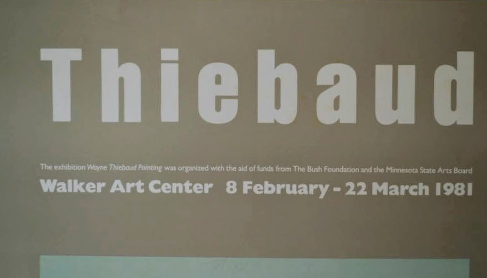 Walker Art Center 1981 SHOE ROWS POSTER Wayne Thiebaud ウェイン・ティーボー ポスター