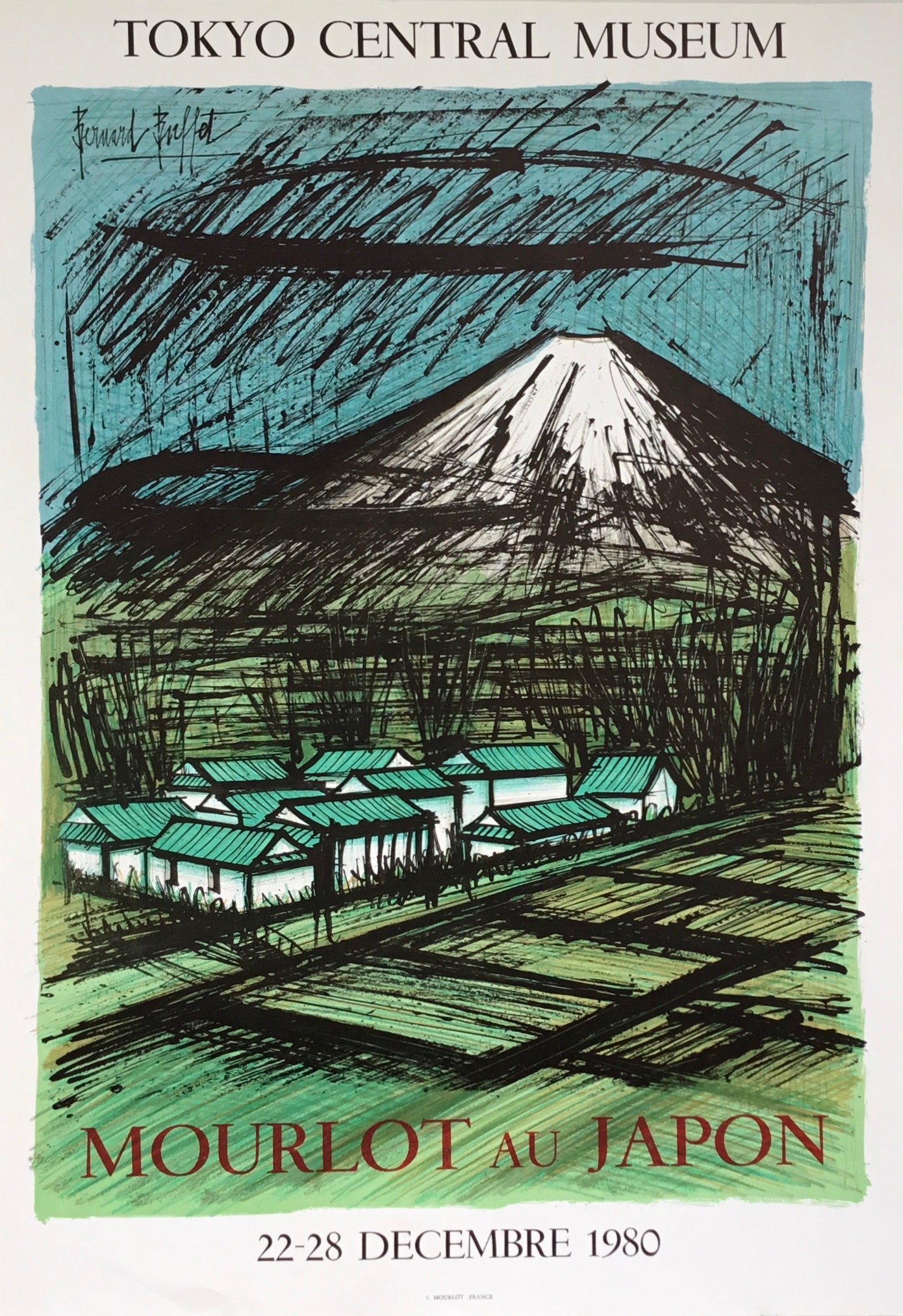 bernard buffet mourlot au japon Tokyo Central Museum 1980