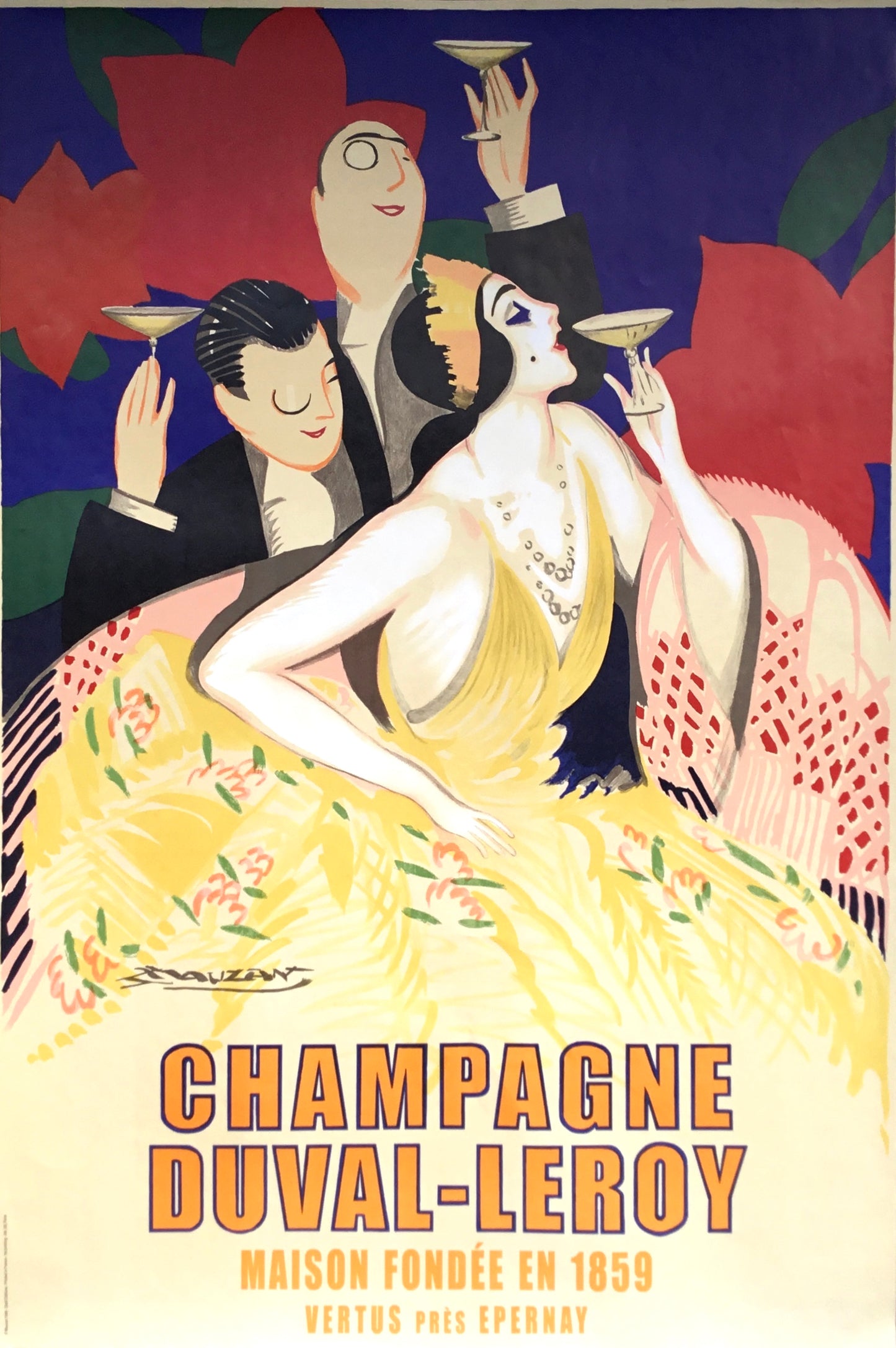 CHAMPAGNE DUVAL-LEROY MAUZAN POSTER