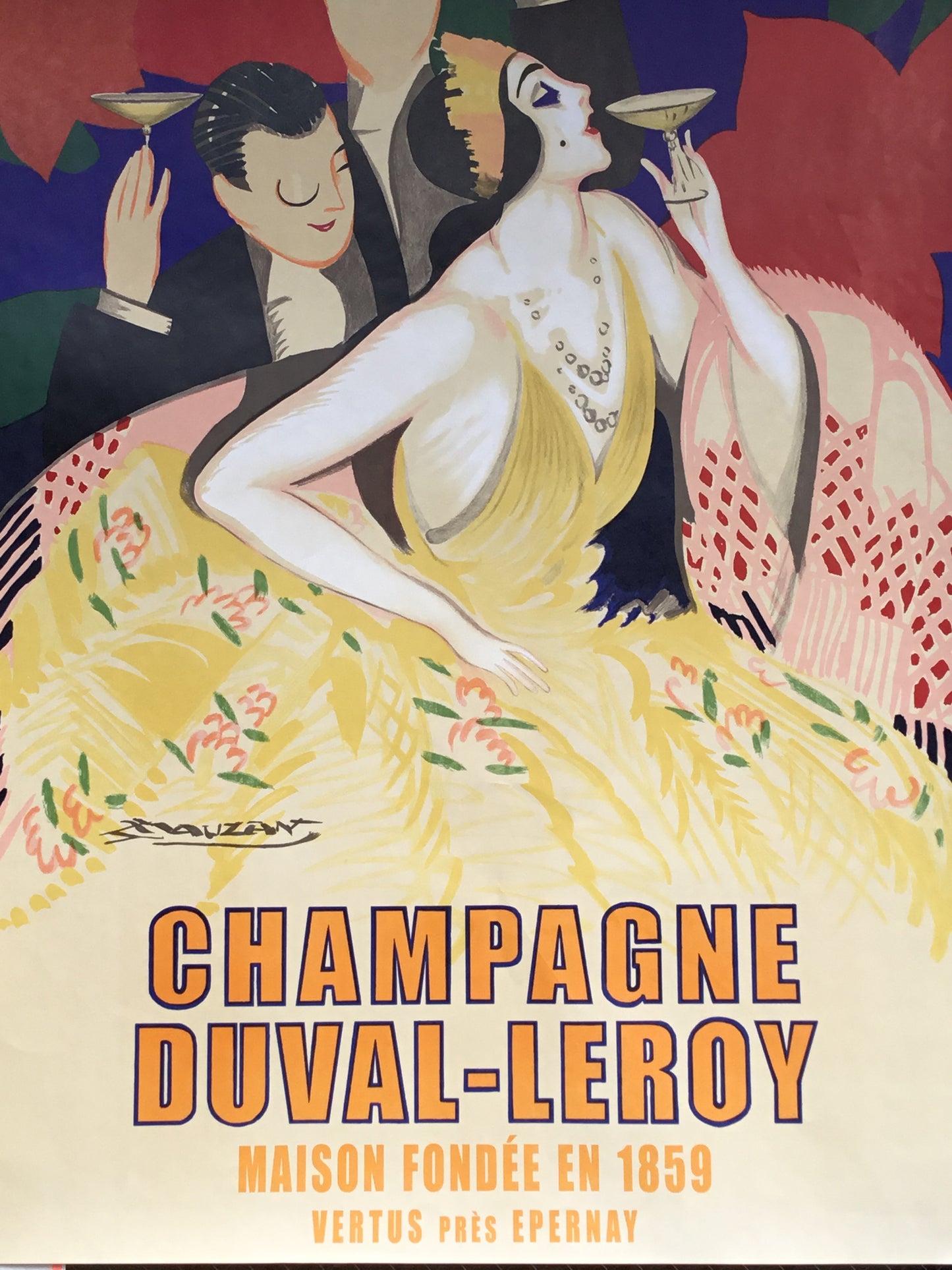 CHAMPAGNE DUVAL-LEROY MAUZAN POSTER