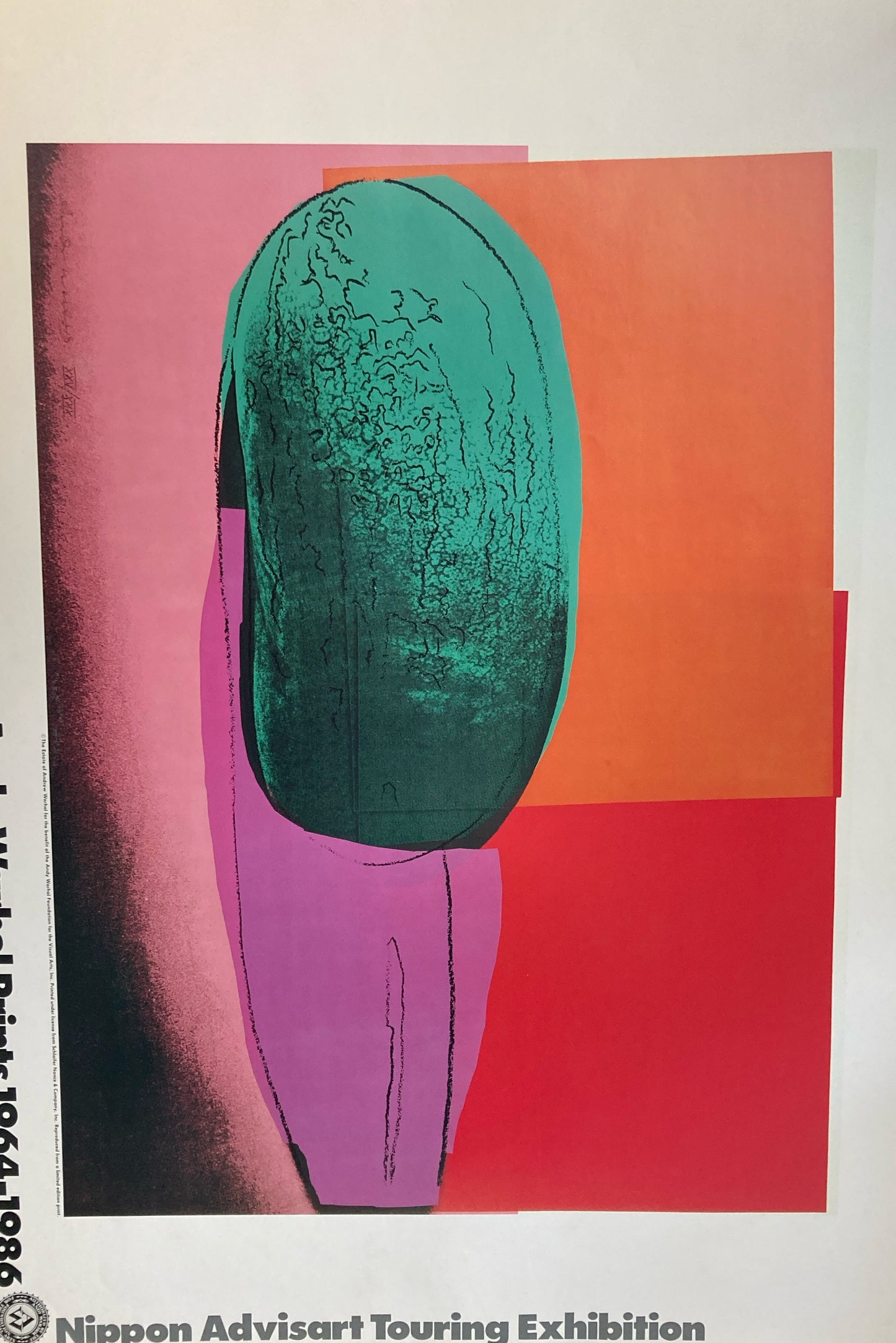 Andy Warhol Prints 1964-1986 Nippon Advisart Touring Exhibition Poster