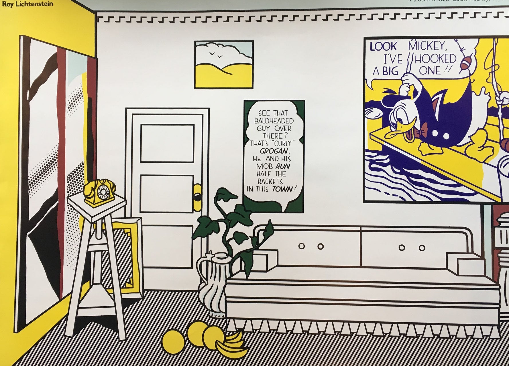 Lichtenstein Artist's Studio Look Mickey ロイ・リキテンスタイン 